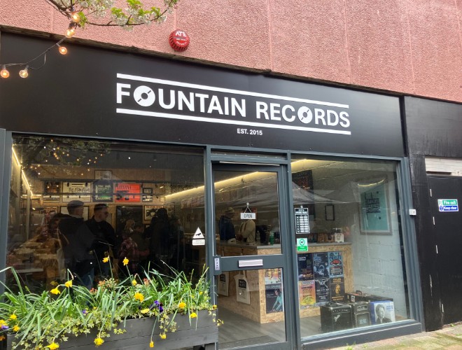 The new exterior of Fountain Records in Stretford