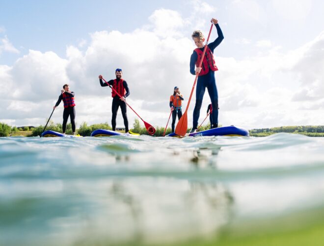 Stand-up paddleboarding (SUP) at Wild Shore Delamere