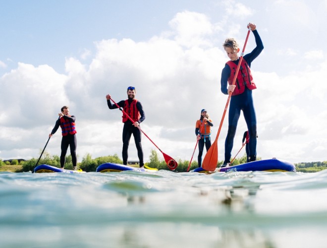 Stand-up paddleboarding (SUP) at Wild Shore Delamere