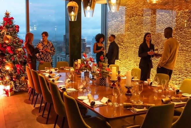 Book a private dining room at 20 Stories for Christmas