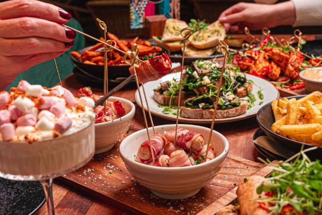 Book a buffet at On The Hush for your Christmas party