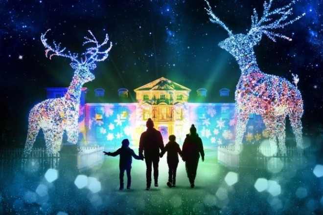 Dunham Massey famous deer brought to life as Christmas lights