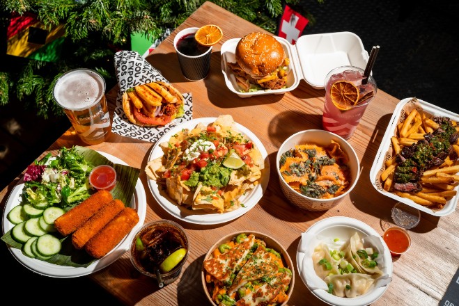 Book a Christmas party at Boxpark Liverpool