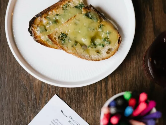 Cheese on toast from the kids menu at The Horse & Jockey.