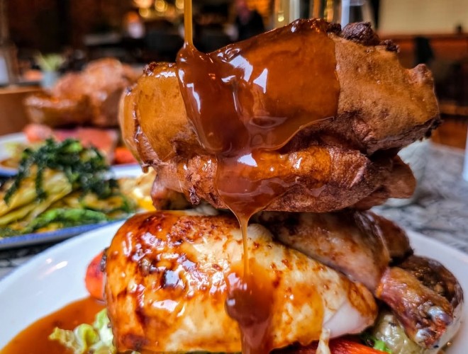 Roast chicken and lashings of gravy at Butter Bird