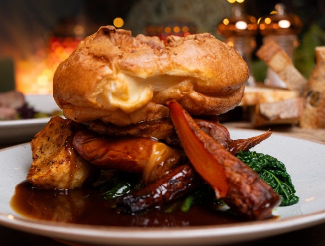 Giant Yorkshire pudding at Riva