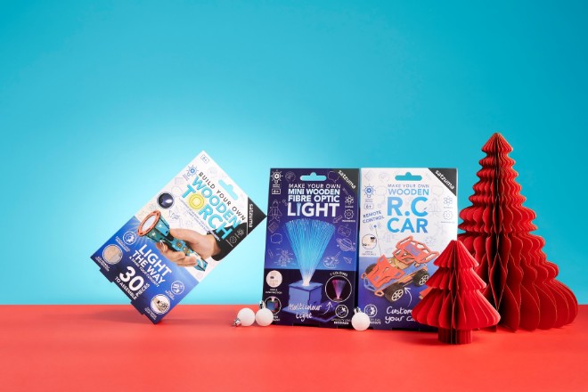 A trio of make-your-own science kits from the Museum of Science and Industry