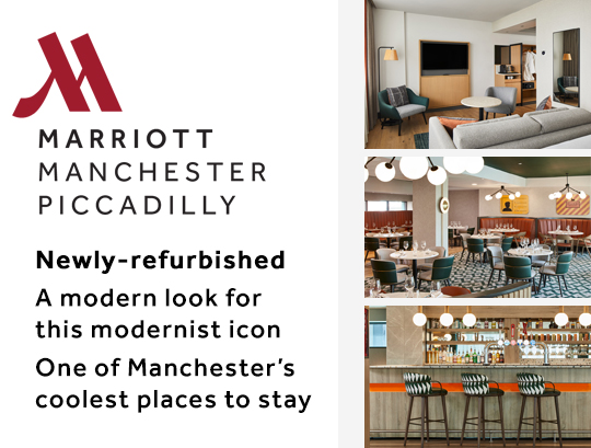 Advertisement: Marriott Hotel Piccadilly. Newly refurbished. Find out more.