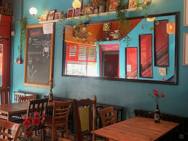 Inside Fuel Cafe Bar in Withington.