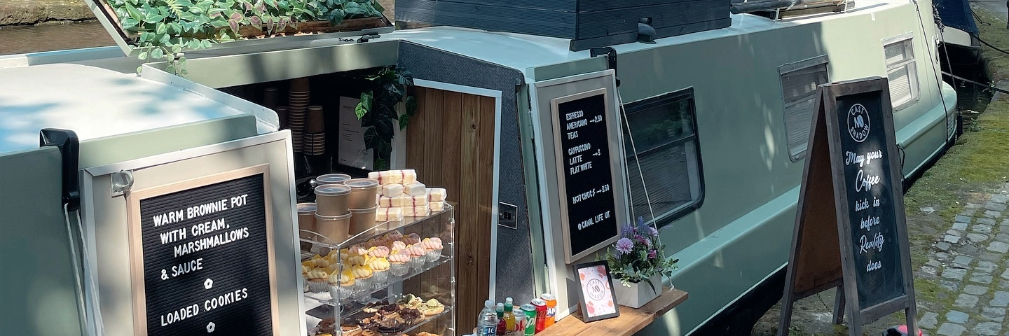 The Coffee & Cake Boat in Castlefield