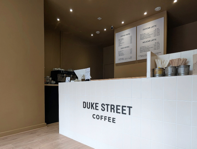 Inside Duke Street Coffee