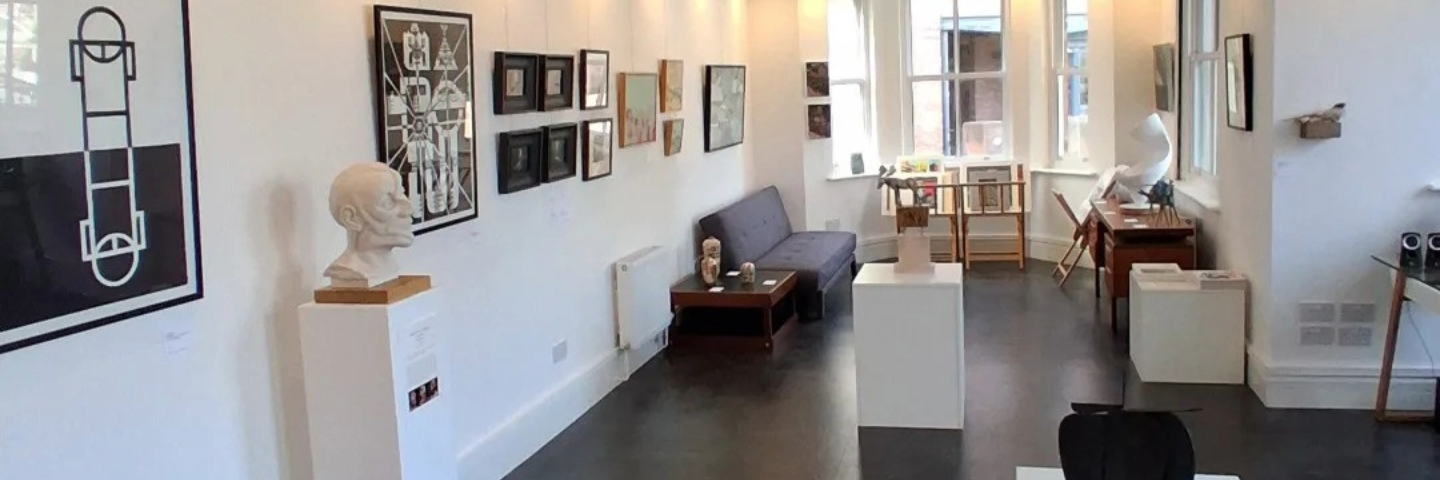 The interior of Saul Hay Gallery in Castlefield