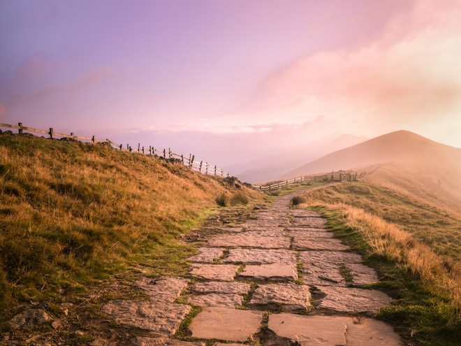 Mam Tor in the Peak District - one of our recommended things to do in the Peak District.