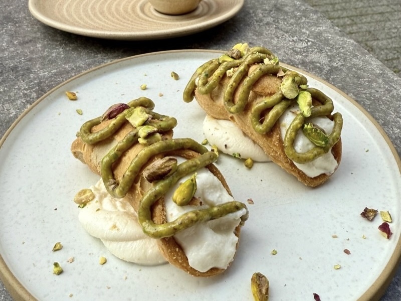 Pistachio cannoli at Bruco in Ancoats