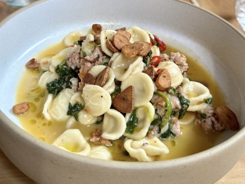 Orecchiette Pasta, Fennel Sausage & Friarielli at Bruco, Ancoats