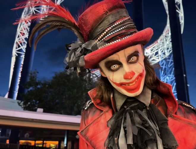 Klaus, the Master of Journey to Hell at Blackpool Pleasure Beach.