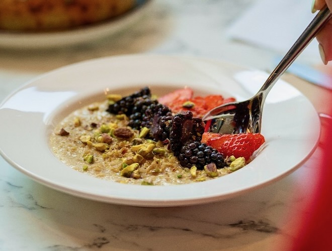 One of the breakfast dishes at Kallos in Salford.