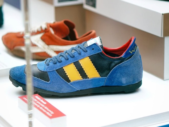 Bolton Museum is one of our selections for best museums in Manchester. This picture shows a running shoe from the ‘Reebok and Walsh’ exhibition showing at Bolton Museum and Library in 2025.