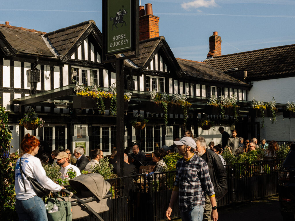 Horse & Jockey outside Seating area