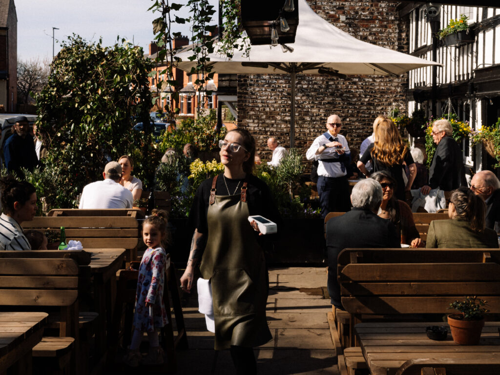 Horse & Jockey outside seating area