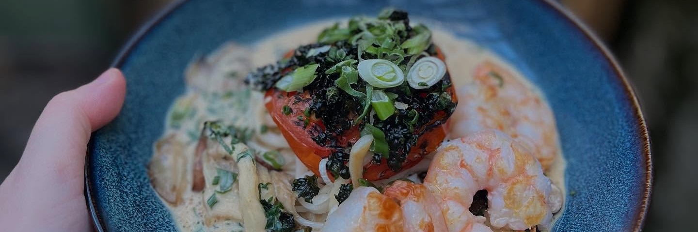 A bowl of Tom Yum Soup served at The Two Hares in Glossop