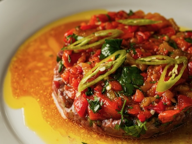 The steak tartare at Winsome in Manchester.
