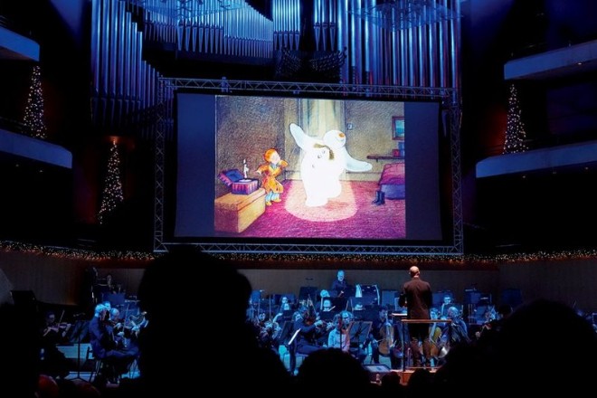 A screening of The Snowman at The Bridgewater Hall accompanied by the Halle Orchestra