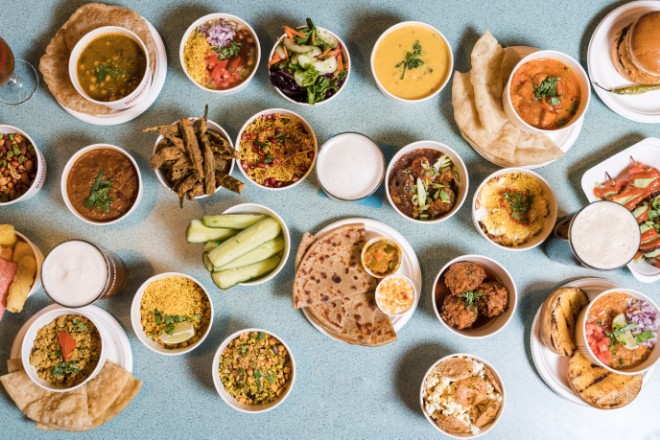 All the vegetarian dishes at Bundobust Brewery