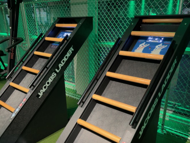 Two Jacobs Ladder machines at XF Manchester gym.