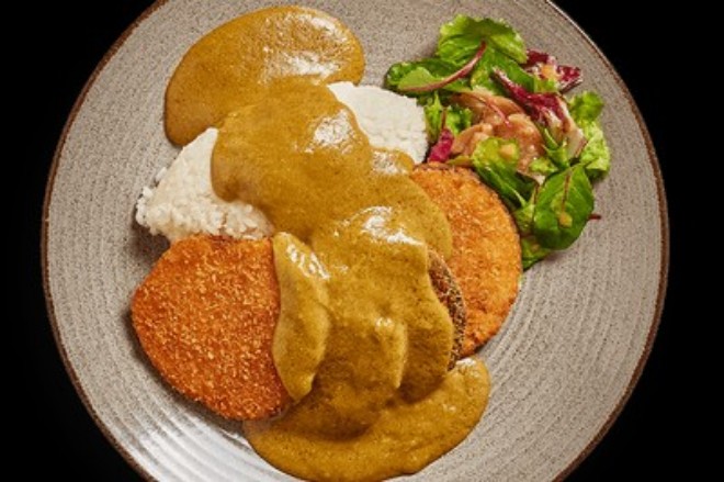 Panko sweet potato katsu at Wagamama St Peter's Square