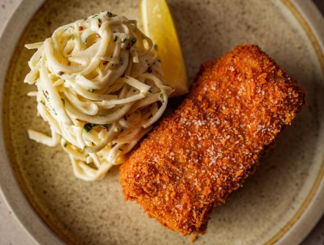 Ham hock croquette and celeriac remoulade at Nord