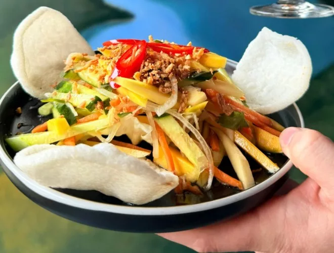 Mango salad at Le Viet Social