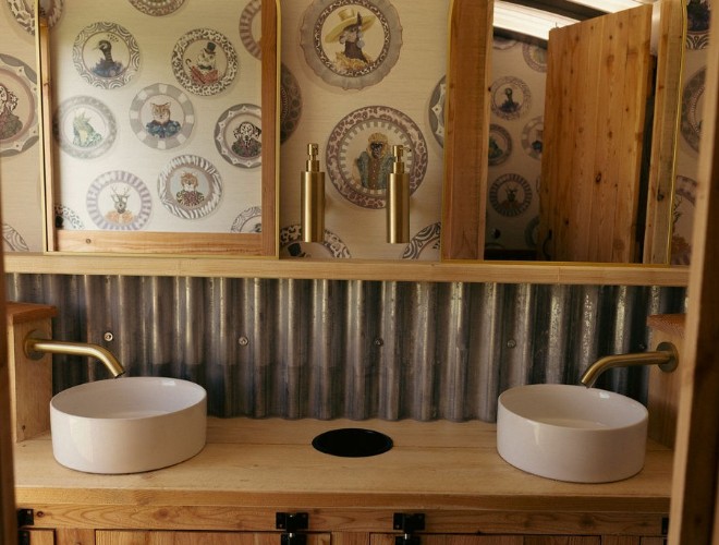 Cute modern trailer toilets