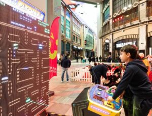 Giant Pac-Man in The Printworks as part of the Super Duper Family Festival