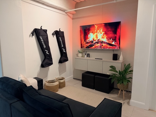 The lounge area at Brysk.