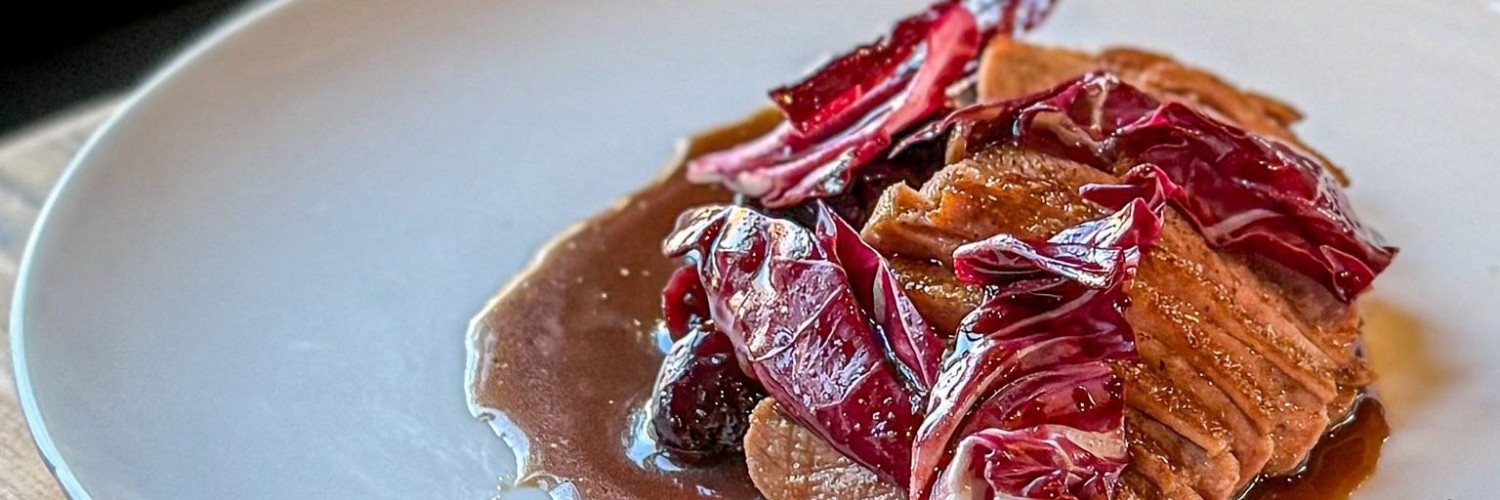 Duck breast with radicchio and cherry at Norman's Neighbourhood Kitchen