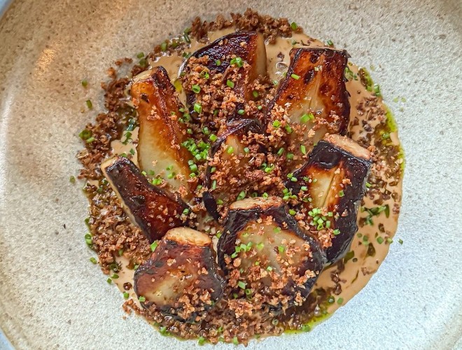 Jerusalem artichoke and apple at Norman's Neighbourhood Kitchen