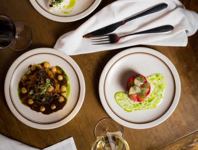 Small plates served at Queens in Liverpool.