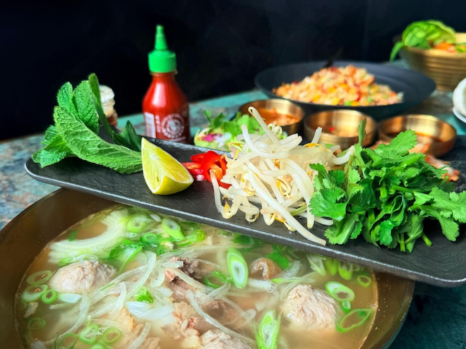Pho served at Le Viet Social in Liverpool.