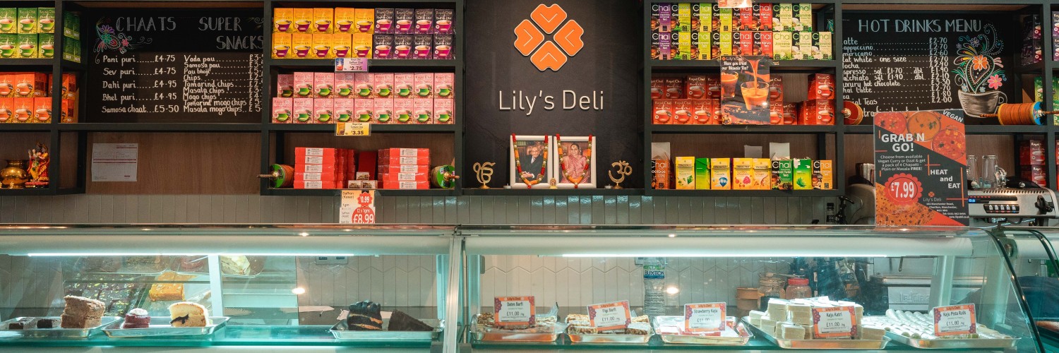 The deli counter at Lily's Deli in Chorlton