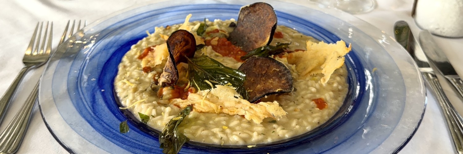 Aubergine parmigiana risotto at Vesuvio