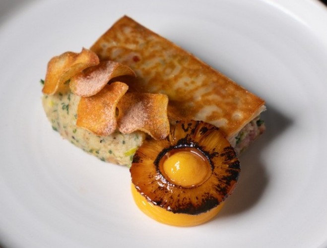 a close up of a dish a Lennox