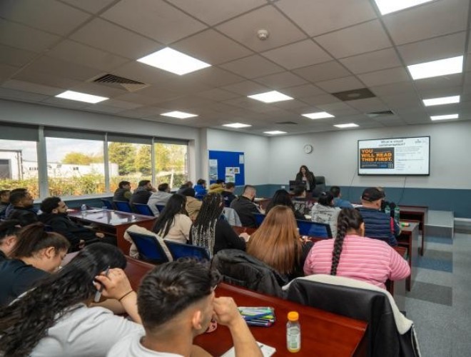 Students in a lecture at UK Management College