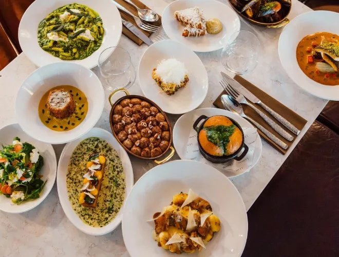 Sharing plates at Lennox