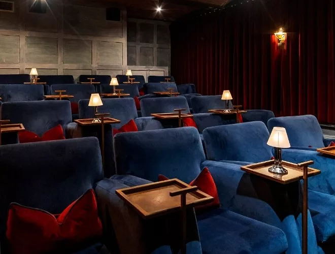 The cinema at King Street Townhouse with luxury velvet seating