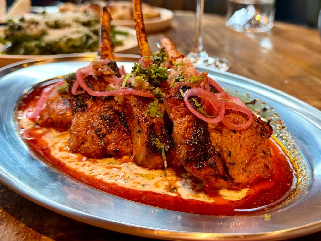 Charcoal Lamb Chops at Arcadian, Didsbury