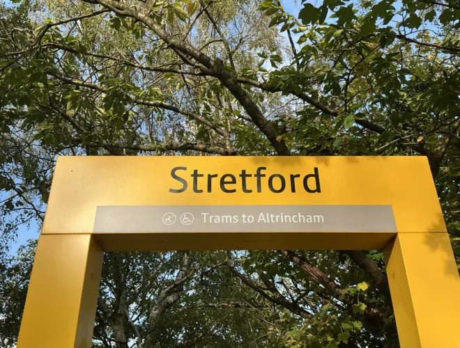 Stretford Metrolink tram stop