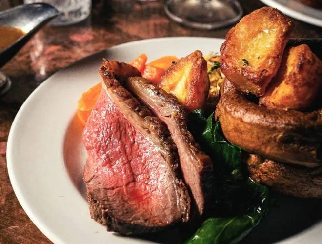 Beautiful beef on Hawksmoor Liverpool's Sunday Roast
